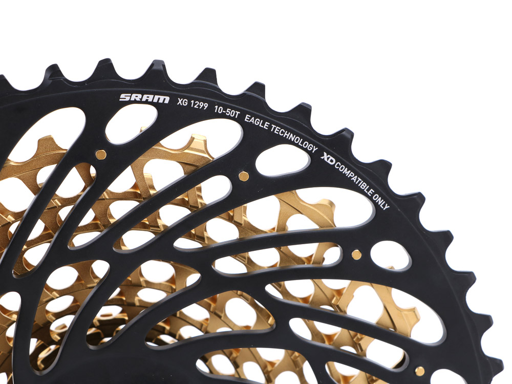 SRAM XX1 Eagle Cassette 12 Speed X Dome XG 1299 10 50 Teeth Gold 295 00