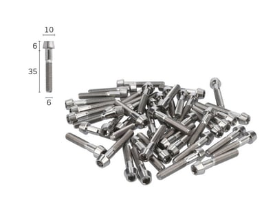 Titanium Screw M6x35 conical