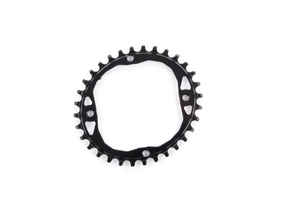 ABSOLUTE BLACK Chainring oval 1-speed LK 104 | narrow wide black 30 Teeth