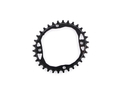 ABSOLUTE BLACK Chainring oval 1-speed LK 104 | narrow wide black 30 Teeth