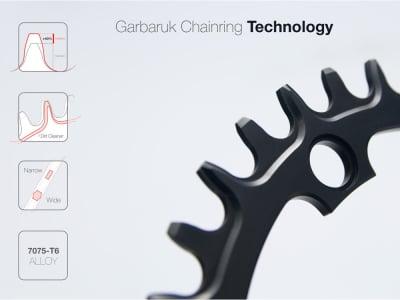 GARBARUK Chainring Round 1-speed narrow-wide CX BCD 110