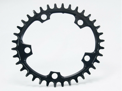 GARBARUK Chainring Melon oval 1-speed narrow-wide CX BCD 110 38 Teeth black