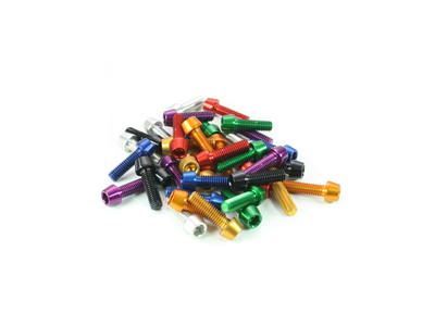 Aluminium Screw M6x40 Conical Head blue