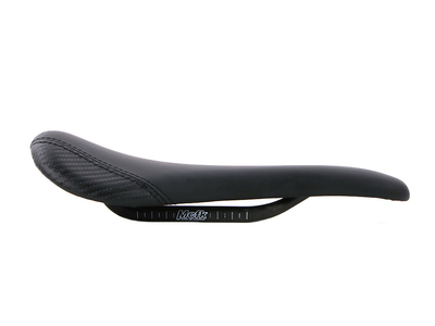 MCFK Sattel Ledersattel Carbon | gepolstert schwarz 130 mm