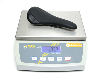 MCFK Sattel Ledersattel Carbon | gepolstert schwarz 130 mm