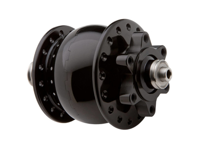 SON Hub Dynamo SON 28 disc 6-Bolt | 9x100 mm Quickrelease 28 Holes black anodised