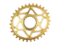 ABSOLUTE BLACK Chainring Direct Mount oval for Race Face Cinch Crank | gold 30 Teeth