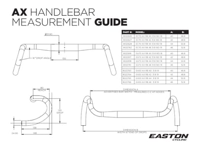 EASTON Lenker EA70 AX Flare Gravel | 31,8 mm 440 mm
