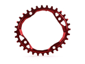 ABSOLUTE BLACK Chainring oval 1-speed BCD 104 narrow wide | red 30 Teeth