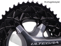 ABSOLUTE BLACK Kettenblattschrauben und Abdeckung für Ultegra 6800 Ultegra grau