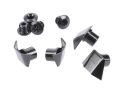 ABSOLUTE BLACK Kettenblattschrauben und Abdeckung für Dura-Ace 9000 Ultegra grau