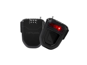 HIPLOK Steel Cable Lock with Rear Light FLX black