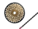WEAR SET 12-speed SRAM XX1 Eagle Cassette X-Dome XG-1299 10-50 Teeth + SRAM PC-1290 Chain black