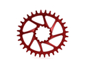 GARBARUK Chainring Melon Direct Mount oval | 1-speed narrow-wide SRAM GXP Boost Crank 28 Teeth red