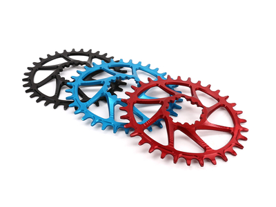 GARBARUK Kettenblatt Melon Direct Mount oval | 1-fach narrow-wide SRAM GXP Boost Kurbel 28 Zhne blau