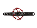 GARBARUK Kettenblatt Melon Direct Mount oval | 1-fach narrow-wide SRAM GXP Boost Kurbel 30 Zähne rot