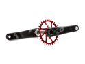 GARBARUK Chainring Round Direct Mount | 1-speed narrow-wide SRAM GXP Boost Crank 28 Teeth red