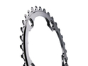 ABSOLUTE BLACK Chainring Road Winter oval 2X BCD 110/5 | grey inner Ring