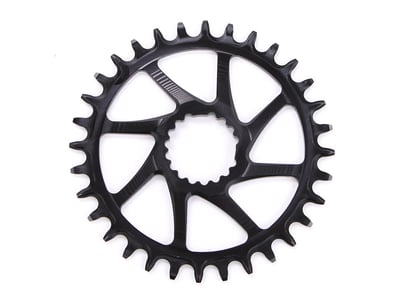 GARBARUK Chainring Round Direct Mount | 1-speed narrow-wide Cannondale Hollowgram Crank | Ai compatible 28 Teeth green