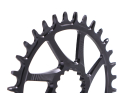 GARBARUK Chainring Round Direct Mount | 1-speed narrow-wide Cannondale Hollowgram Crank | Ai compatible 32 Teeth black