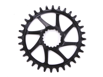 GARBARUK Chainring Round Direct Mount | 1-speed narrow-wide Cannondale Hollowgram Crank | Ai compatible 32 Teeth red