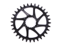GARBARUK Chainring Round Direct Mount | 1-speed narrow-wide Cannondale Hollowgram Crank | Ai compatible 36 Teeth green