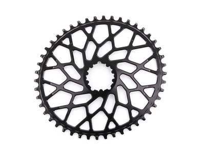 ABSOLUTE BLACK Chainring Direct Mount CX oval | 1-speed narrow wide for SRAM Crank | black
