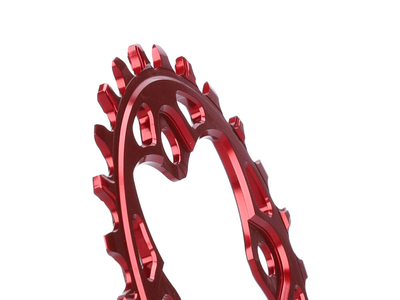 ABSOLUTE BLACK Chainring 1-speed LK 64 | narrow wide red