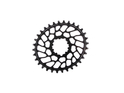 ABSOLUTE BLACK Chainring Direct Mount oval | narrow wide for SRAM BB30 Short Spindle | SuperBOOST Crank | black