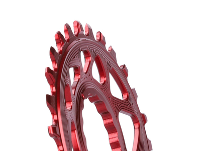 ABSOLUTE BLACK Chainring Direct Mount oval BOOST 148 | for Race Face Cinch crank | red