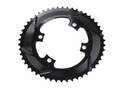 ABSOLUTE BLACK Chainring Road oval 2X BCD 110/4 asymmetric | black outer Ring