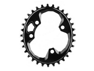 ABSOLUTE BLACK Chainring oval 1-speed narrow-wide BCD 76 Rotor Rex crank | black 30 Teeth