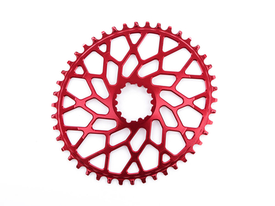 ABSOLUTE BLACK Kettenblatt Direct Mount CX oval | 1-fach narrow wide für SRAM Kurbel | rot 36 Zähne