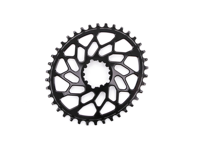 ABSOLUTE BLACK Chainring Direct Mount CX oval | 1-speed narrow wide for SRAM Crank | black 38 Teeth