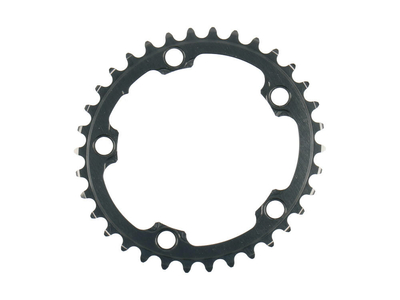ABSOLUTE BLACK Chainring Road Winter oval 2X BCD 110/5 | grey inner Ring 34 Teeth