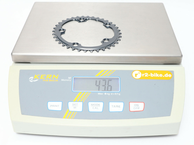 ABSOLUTE BLACK Chainring Road Winter oval 2X BCD 110/5 | grey inner Ring 34 Teeth