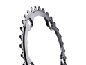 ABSOLUTE BLACK Chainring Road Winter oval 2X BCD 110/5 | grey inner Ring 34 Teeth