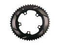 ABSOLUTE BLACK Chainring Road oval 2X BCD 110/5 for SRAM Hidden Bolt | black outer Ring 52 Teeth
