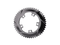 ABSOLUTE BLACK Chainring Road oval 2X BCD 110/5 | black outer Ring 52 Teeth