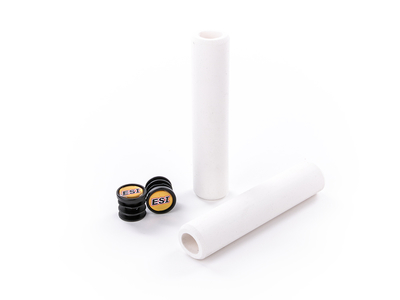 ESI Chunky Silicone Grips - White  Cartersville Bicycle Service & Supply