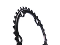 ABSOLUTE BLACK Chainring Road oval 2X BCD 110/5 for SRAM Hidden Bolt | black inner Ring 34 Teeth