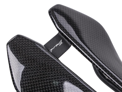 BERK COMPOSITES Sattel Lupina 3K-Carbon Breite 150 mm Gestell 7x9 mm oval (bis 100kg) matt