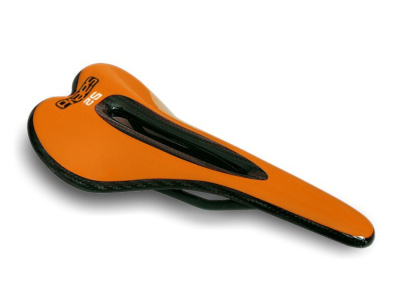 SAEVID Sattel Sillin S2 Curve glänzend farbig orange