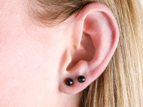 HOPP CARBON PARTS Stud Earring | Carbon