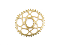 ABSOLUTE BLACK Chainring Direct Mount oval BOOST 148 | 1-speed narrow wide SRAM Crank | gold