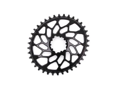 ABSOLUTE BLACK Chainring Direct Mount CX oval | 1-speed narrow wide for SRAM Crank | black 46 Teeth