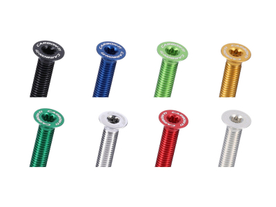 CARBON-TI Aluminum Screw X-Cap TORX M6x35 Logo blue