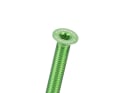CARBON-TI Aluminium Screw X-Cap TORX M6x35 Logo acid green