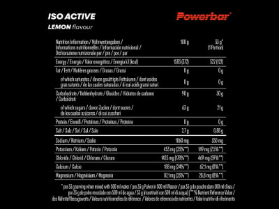 POWERBAR Isoactive Isotonisches Sportgetrnk Lemon | Dose...