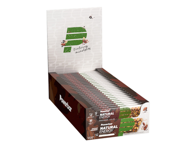 POWERBAR Energieriegel Natural Energy Cereal Vegan Cacao Crunch 40g | 24 Riegel Box